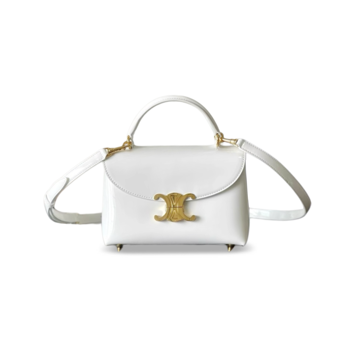 CELINE LEATHER SHOULDER HANDBAG 118113 (20.5*13*8 cm)